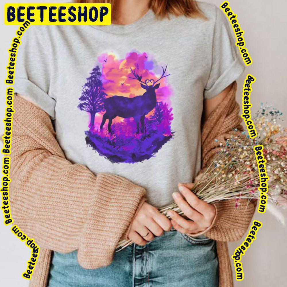 The King Of Deer Stag Vintage Art Retro Trending Unisex T-Shirt The King Of Deer Stag Vintage Art Retro Trending Unisex T-Shirt