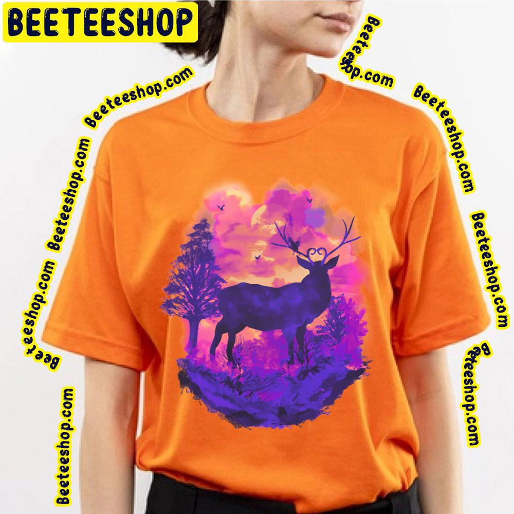 The King Of Deer Stag Vintage Art Retro Trending Unisex T-Shirt The King Of Deer Stag Vintage Art Retro Trending Unisex T-Shirt