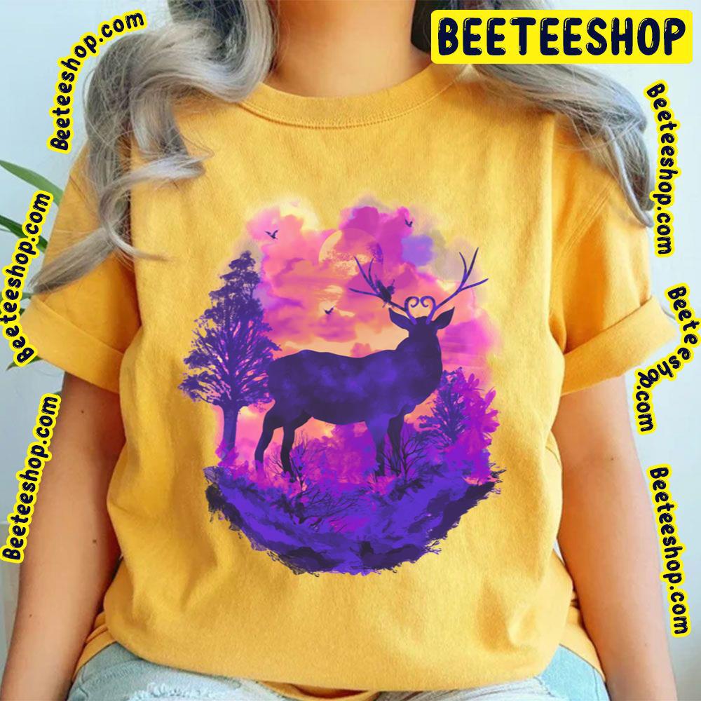 The King Of Deer Stag Vintage Art Retro Trending Unisex T-Shirt The King Of Deer Stag Vintage Art Retro Trending Unisex T-Shirt