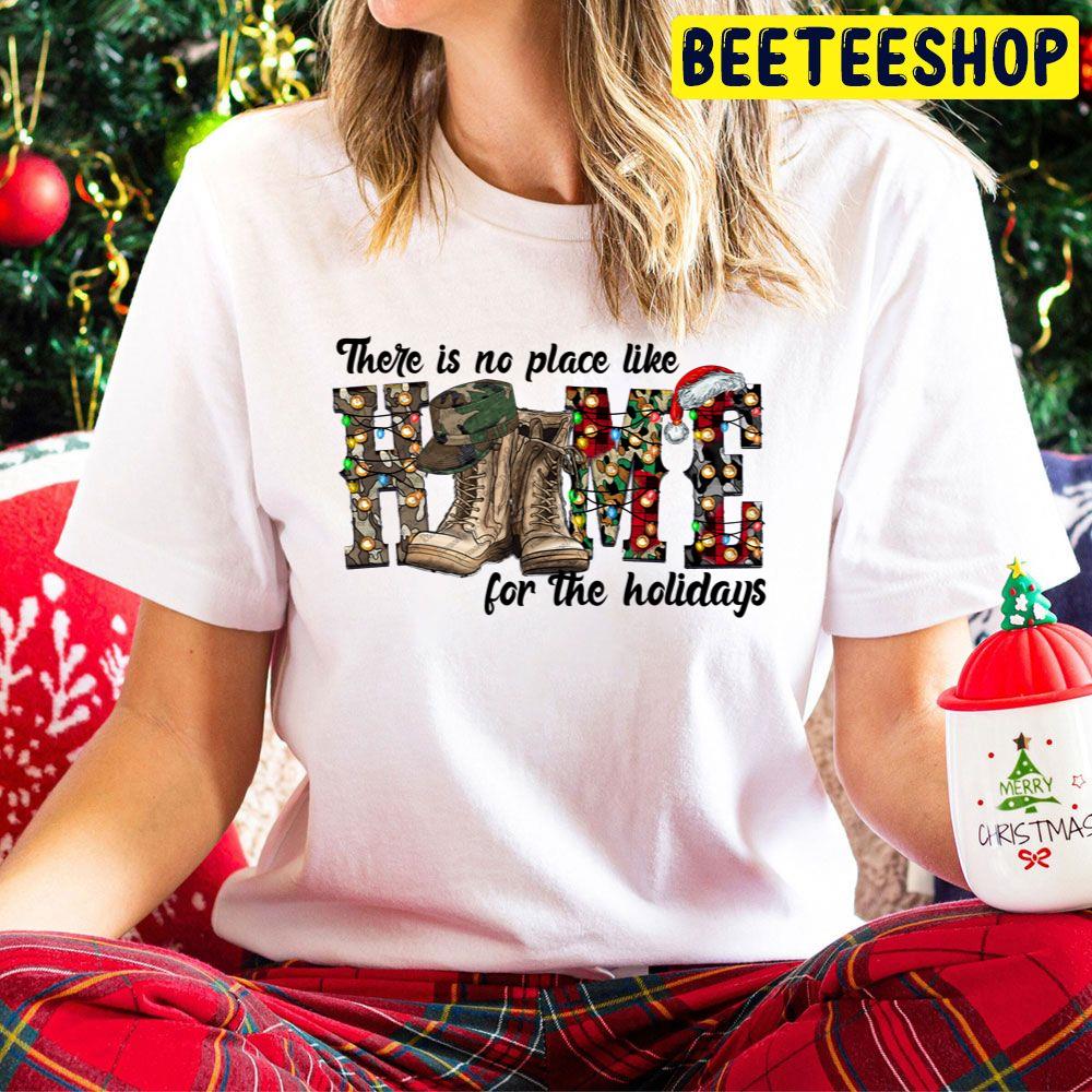 Ther Is No Place Like Home For The Holidays Army Christmas Trending Unisex Hoodie Ther Is No Place Like Home For The Holidays Army Christmas Trending Unisex Hoodie
