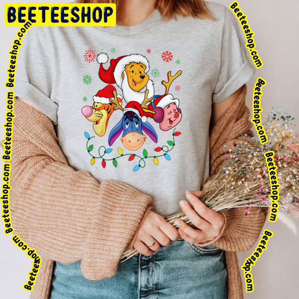 Tigger Eeyore Pooh And Piglet Winnie The Pooh Christmas Lines Trending Unisex T-Shirt Tigger Eeyore Pooh And Piglet Winnie The Pooh Christmas Lines Trending Unisex T-Shirt