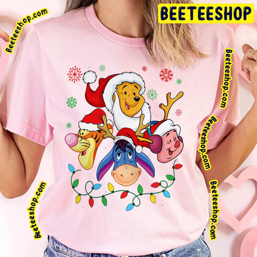 Tigger Eeyore Pooh And Piglet Winnie The Pooh Christmas Lines Trending Unisex T-Shirt Tigger Eeyore Pooh And Piglet Winnie The Pooh Christmas Lines Trending Unisex T-Shirt