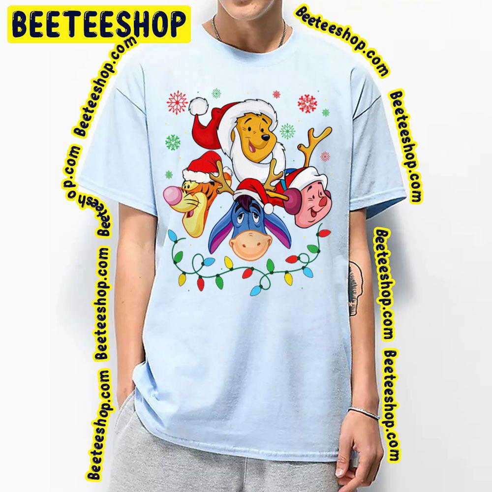 Tigger Eeyore Pooh And Piglet Winnie The Pooh Christmas Lines Trending Unisex T-Shirt Tigger Eeyore Pooh And Piglet Winnie The Pooh Christmas Lines Trending Unisex T-Shirt