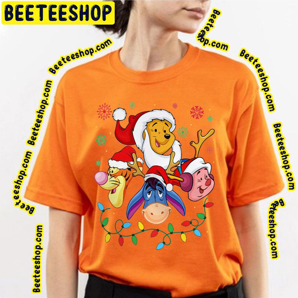 Tigger Eeyore Pooh And Piglet Winnie The Pooh Christmas Lines Trending Unisex T-Shirt Tigger Eeyore Pooh And Piglet Winnie The Pooh Christmas Lines Trending Unisex T-Shirt