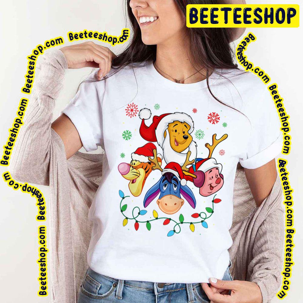 Tigger Eeyore Pooh And Piglet Winnie The Pooh Christmas Lines Trending Unisex T-Shirt Tigger Eeyore Pooh And Piglet Winnie The Pooh Christmas Lines Trending Unisex T-Shirt