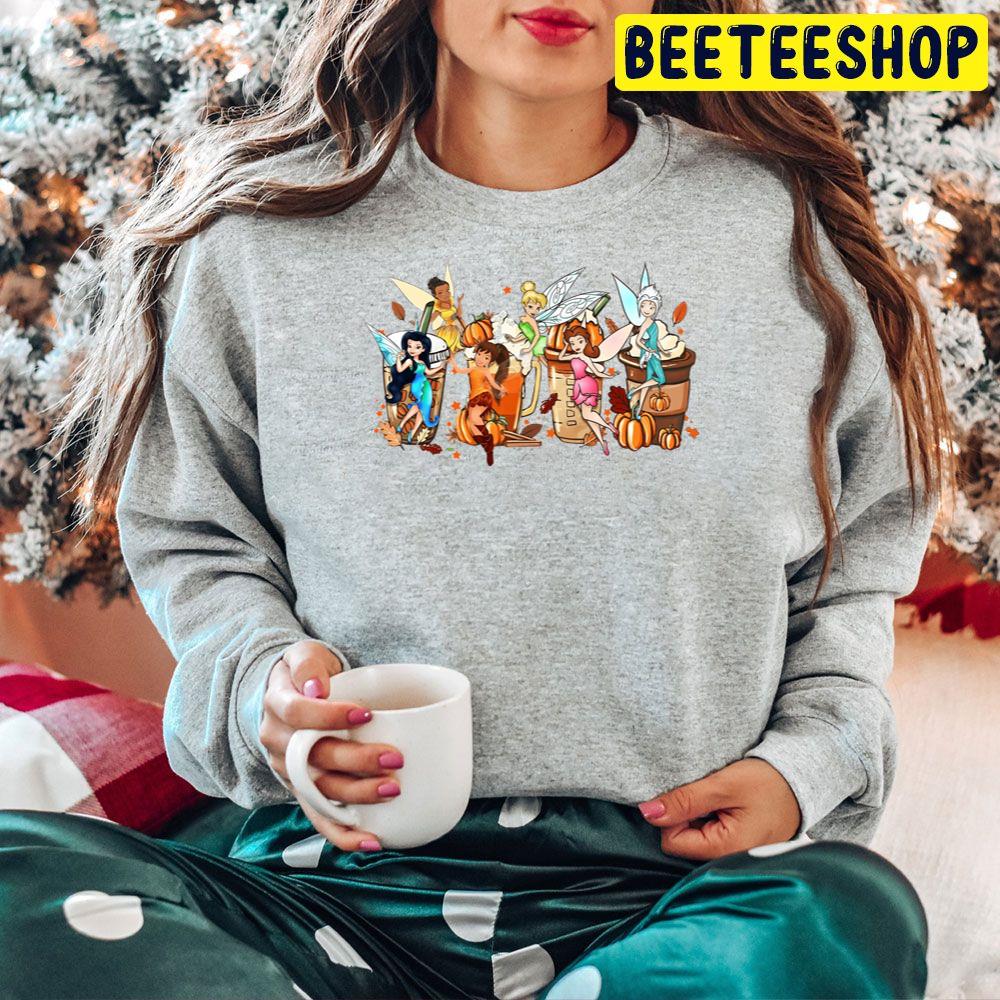 Tinkerbell Coffee Latte Orange Autumn Trending Unisex Hoodie Tinkerbell Coffee Latte Orange Autumn Trending Unisex Hoodie
