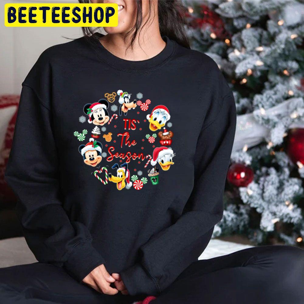Tis' The Season Mickey And Friends Minnie Mickey Goofy Daisy Donald Pluto Christmas Trending Unisex Hoodie Tis' The Season Mickey And Friends Minnie Mickey Goofy Daisy Donald Pluto Christmas Trending Unisex Hoodie