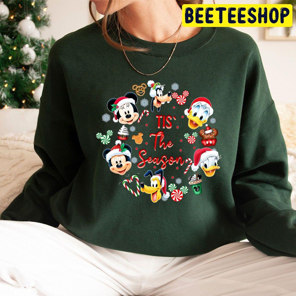 Tis' The Season Mickey And Friends Minnie Mickey Goofy Daisy Donald Pluto Christmas Trending Unisex Hoodie Tis' The Season Mickey And Friends Minnie Mickey Goofy Daisy Donald Pluto Christmas Trending Unisex Hoodie