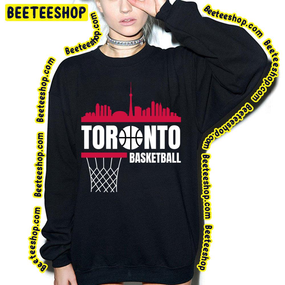 Toronto Basketball Red Black White Toronto Raptors Basketball Skyline Art Trending Unisex Sweatshirt Toronto Basketball Red Black White Toronto Raptors Basketball Skyline Art Trending Unisex Sweatshirt