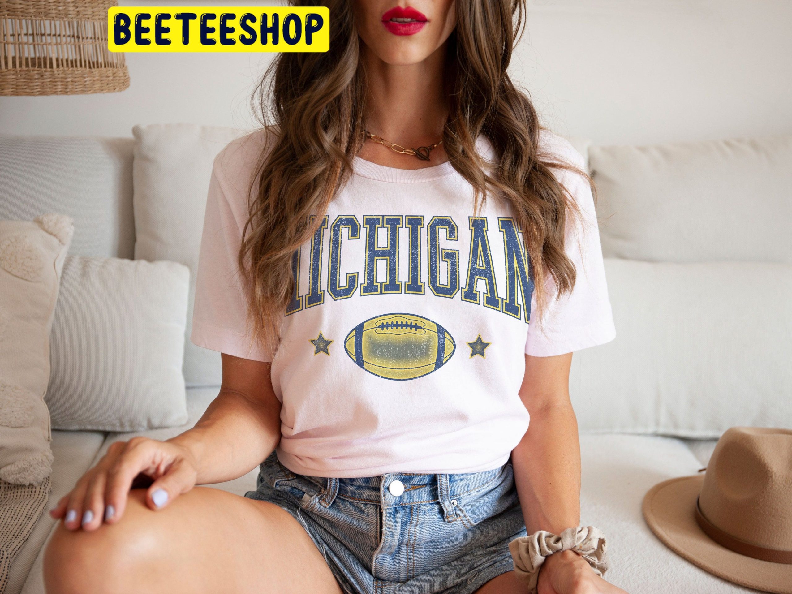 Vintage Football Michigan Fan Game Day Trending Unisex Shirt Vintage Football Michigan Fan Game Day Trending Unisex Shirt