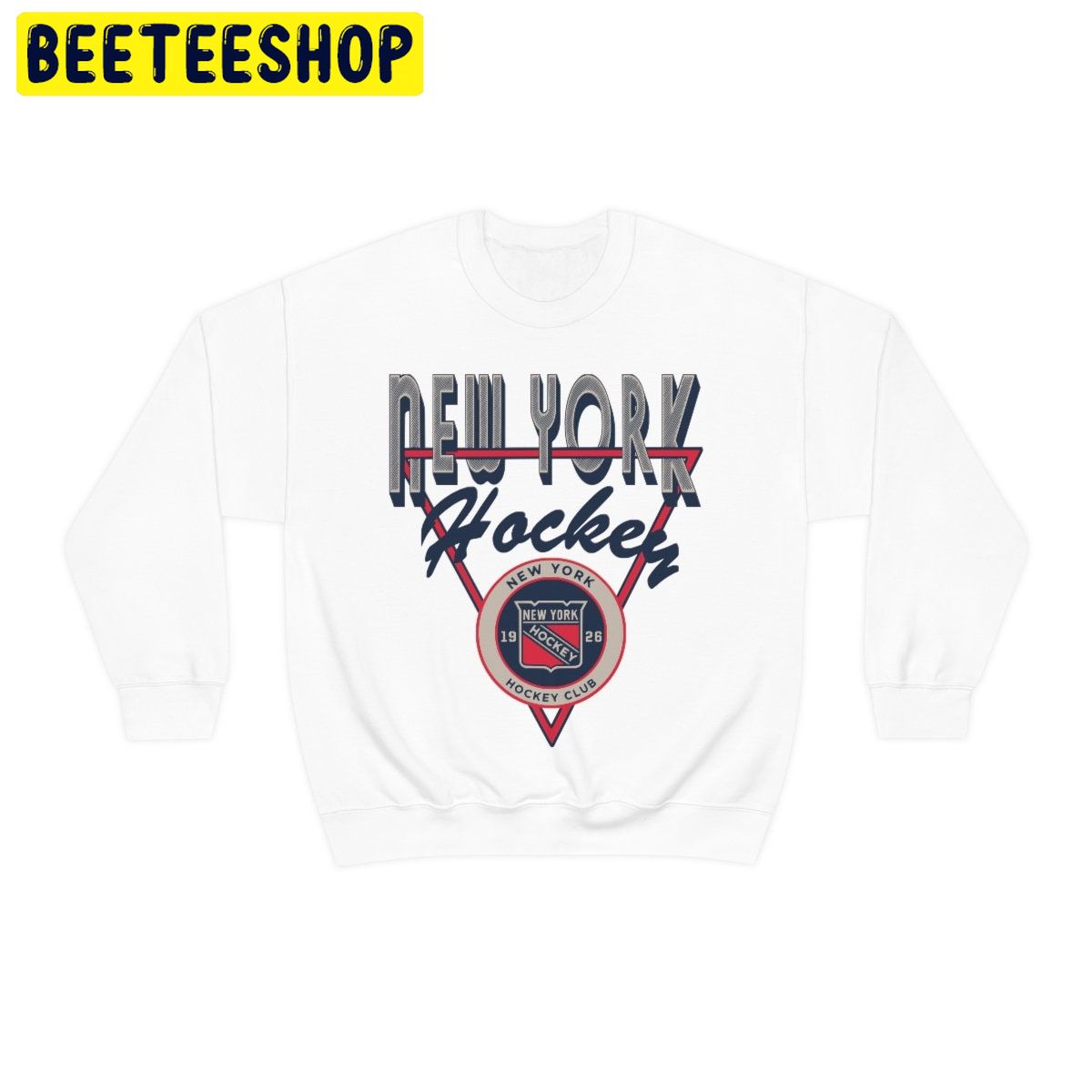 Vintage New York Rangers Retro Style Hockey Crewneck Trending Unisex Shirt Vintage New York Rangers Retro Style Hockey Crewneck Trending Unisex Shirt