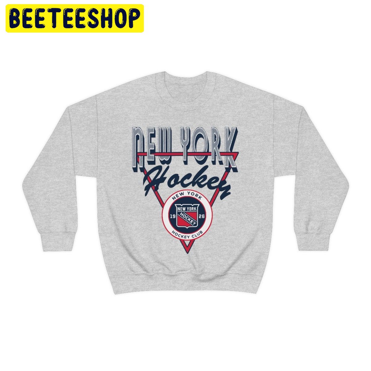 Vintage New York Rangers Retro Style Hockey Crewneck Trending Unisex Shirt Vintage New York Rangers Retro Style Hockey Crewneck Trending Unisex Shirt