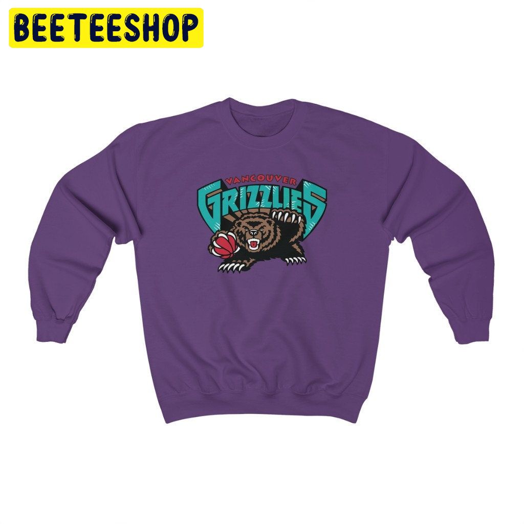 Vintage Vancouver Grizzlies Crewneck Basketball Graphic Logo Trending Unisex Shirt Vintage Vancouver Grizzlies Crewneck Basketball Graphic Logo Trending Unisex Shirt