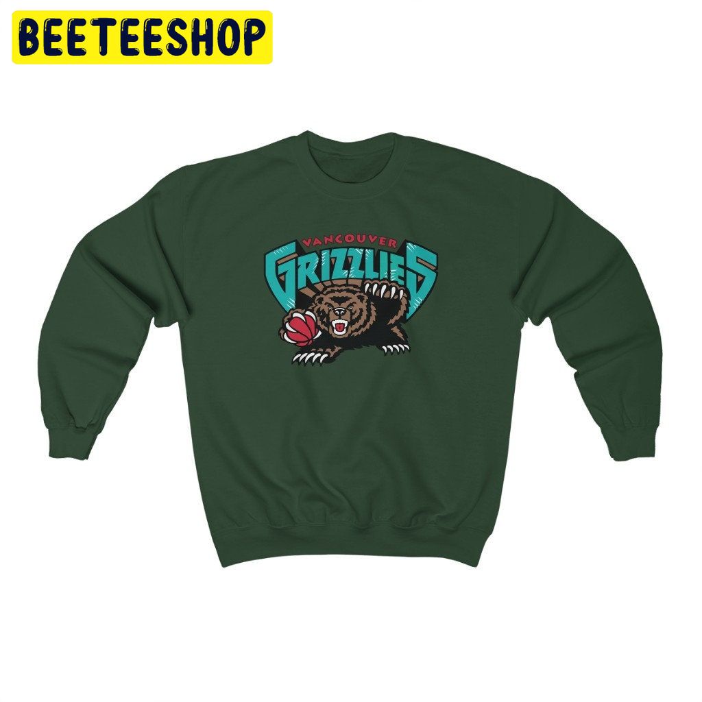 Vintage Vancouver Grizzlies Crewneck Basketball Graphic Logo Trending Unisex Shirt Vintage Vancouver Grizzlies Crewneck Basketball Graphic Logo Trending Unisex Shirt