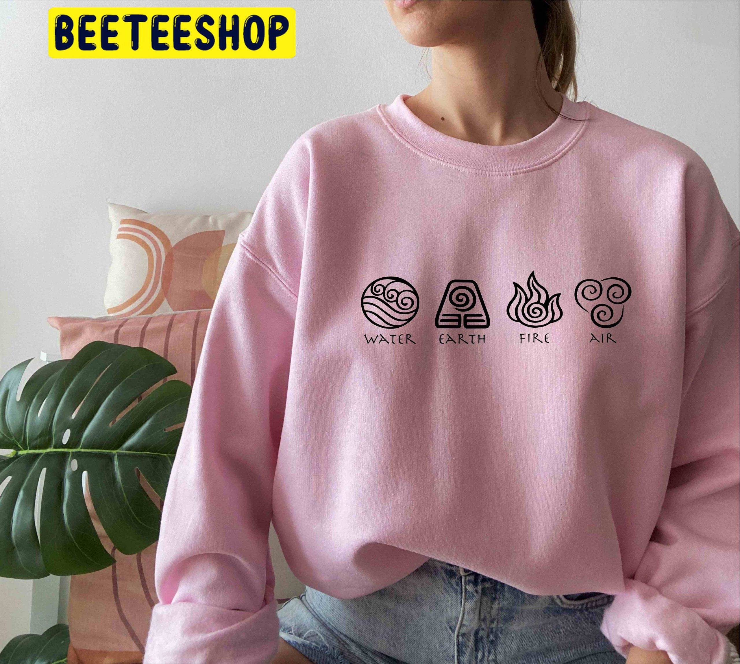 Water Earth Fire Air Avatar Elements' Symbols Trending Unisex Shirt Water Earth Fire Air Avatar Elements' Symbols Trending Unisex Shirt