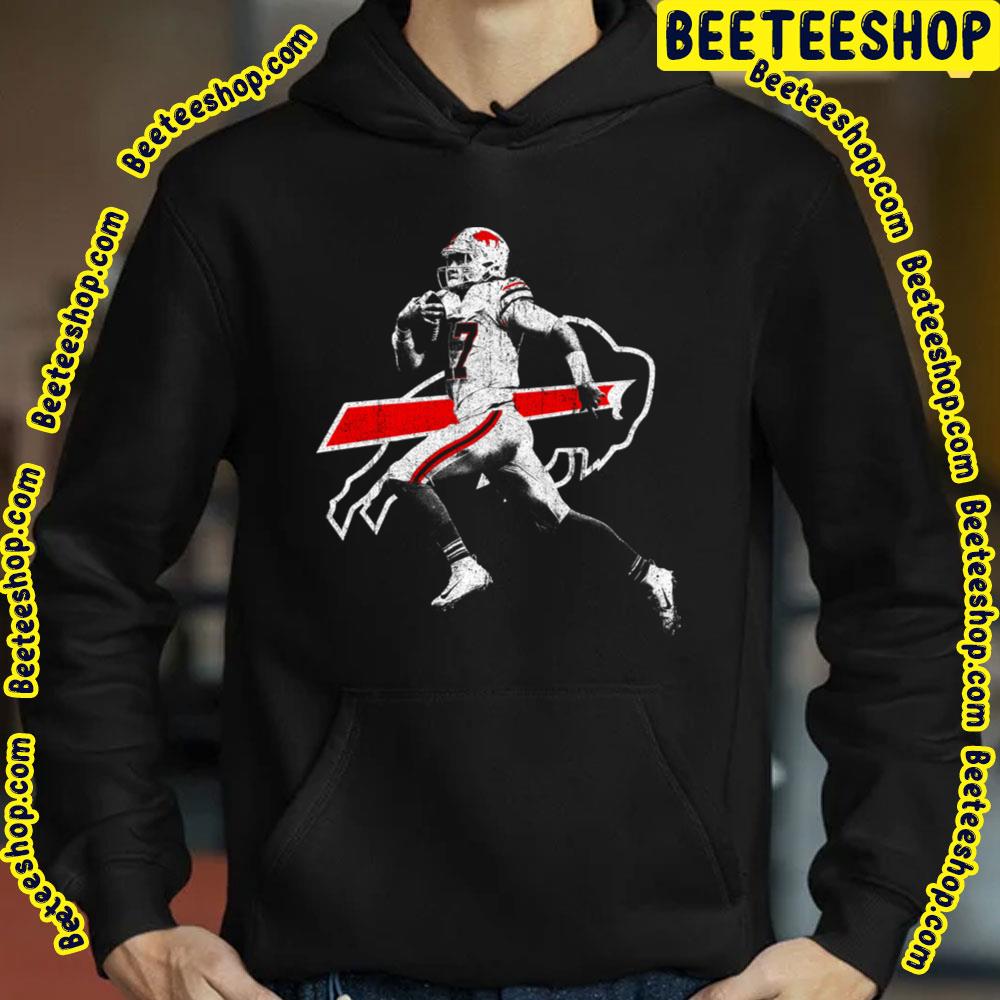 White And Red Art Of Josh Allen Fanart Football Trending Unisex Sweatshirt White And Red Art Of Josh Allen Fanart Football Trending Unisex Sweatshirt