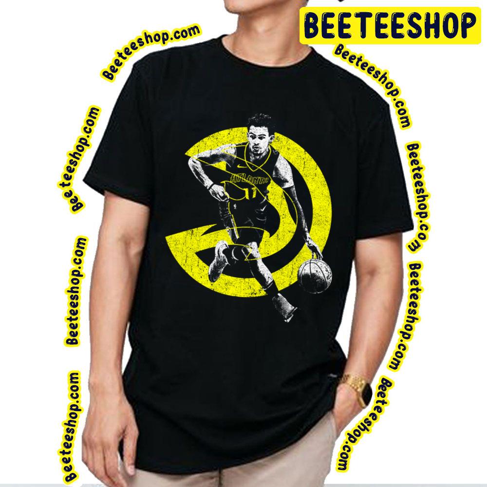 Yellow Graphic Art Of Trae Young Vintage Basketball Trending Unisex T-Shirt Yellow Graphic Art Of Trae Young Vintage Basketball Trending Unisex T-Shirt