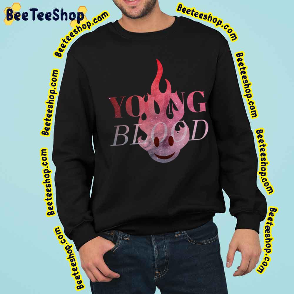Young Blood Fire Art Trending Unisex Sweatshirt Young Blood Fire Art Trending Unisex Sweatshirt