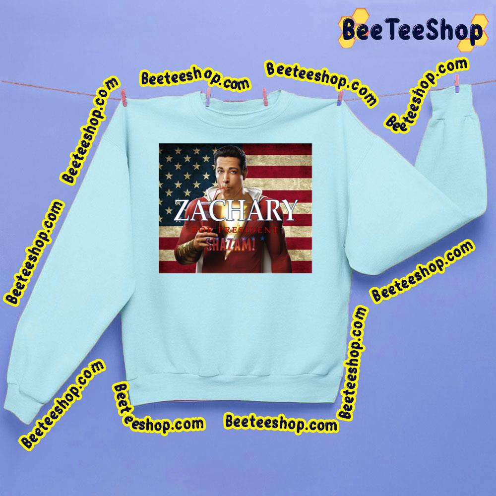 Zachary For President Shazam Movie Graphic Trending Unisex Sweatshirt Zachary For President Shazam Movie Graphic Trending Unisex Sweatshirt