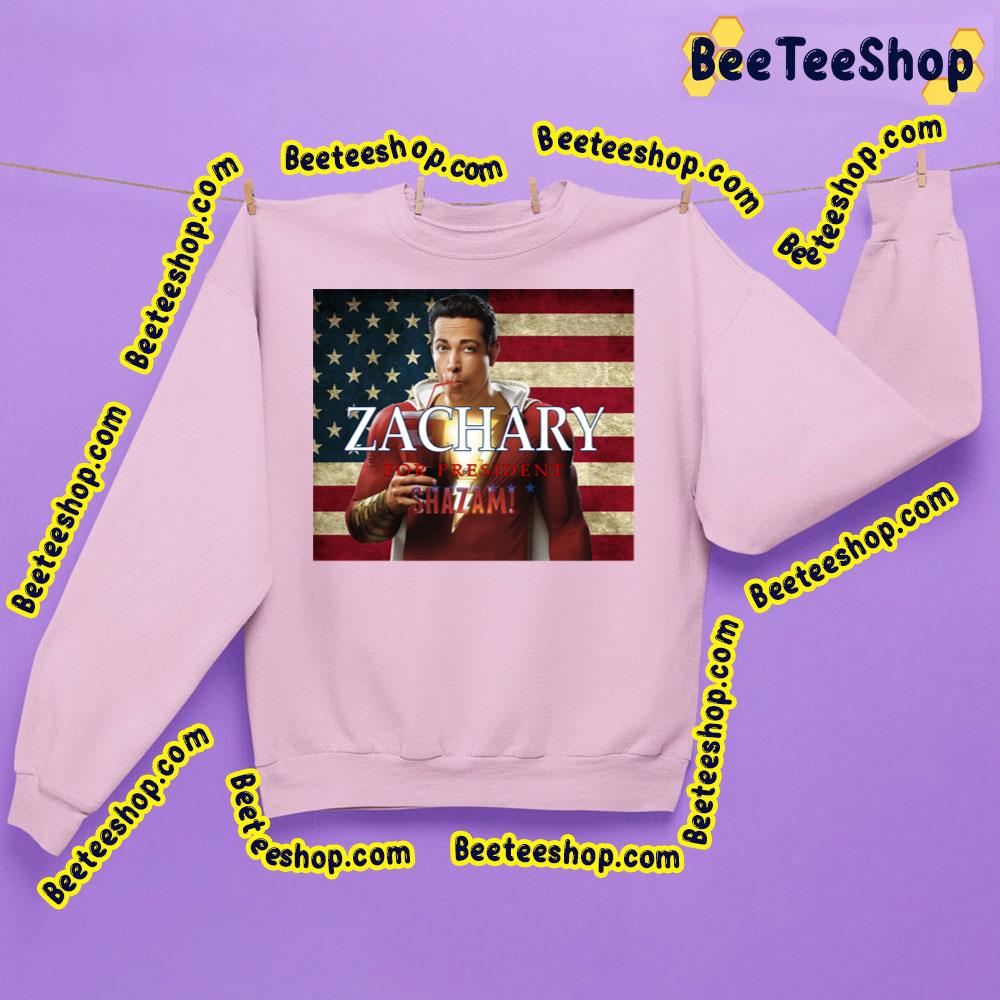 Zachary For President Shazam Movie Graphic Trending Unisex Sweatshirt Zachary For President Shazam Movie Graphic Trending Unisex Sweatshirt