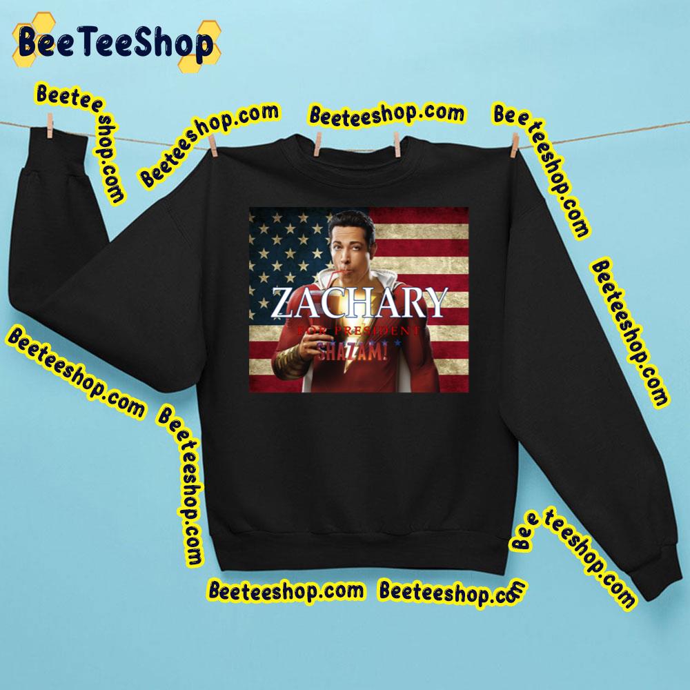 Zachary For President Shazam Movie Graphic Trending Unisex Sweatshirt Zachary For President Shazam Movie Graphic Trending Unisex Sweatshirt