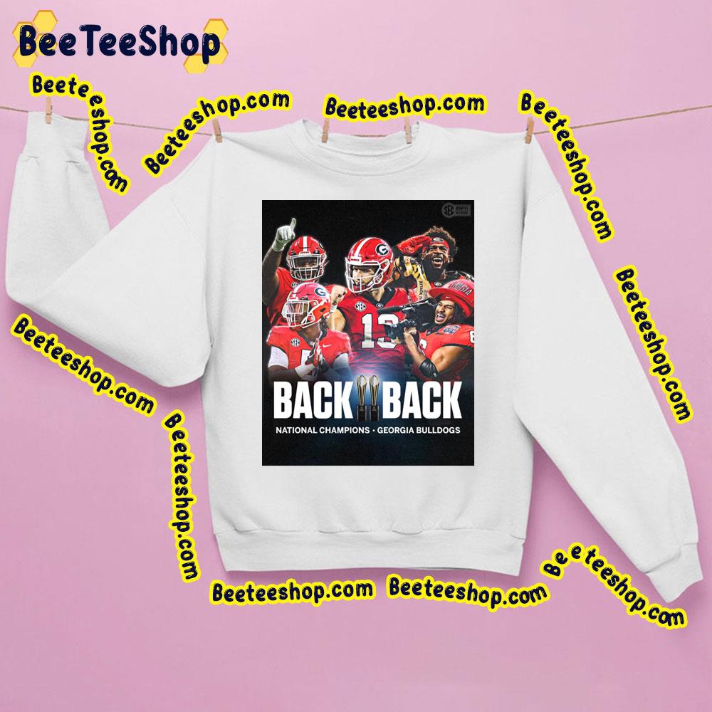 The Georgia Bulldogs Football Just Went Back-To-Back Trending Unisex Shirt The Georgia Bulldogs Football Just Went Back-To-Back Trending Unisex Shirt