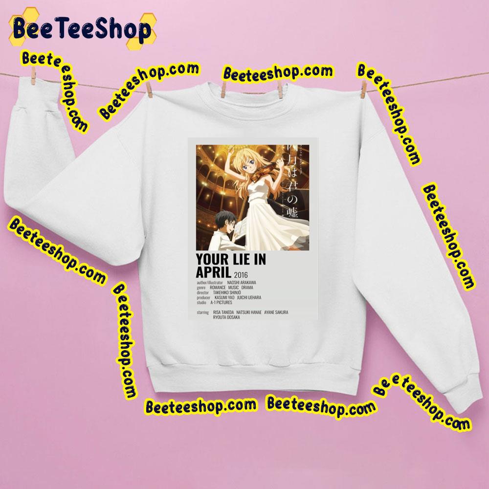 2016 Your Lie In April Trending Unisex Sweatshirt 2016 Your Lie In April Trending Unisex Sweatshirt