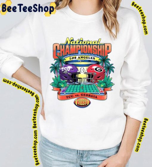 2023 National Championship Georgia Bulldogs Tcu Horned Frogs Trending Unisex Shirt