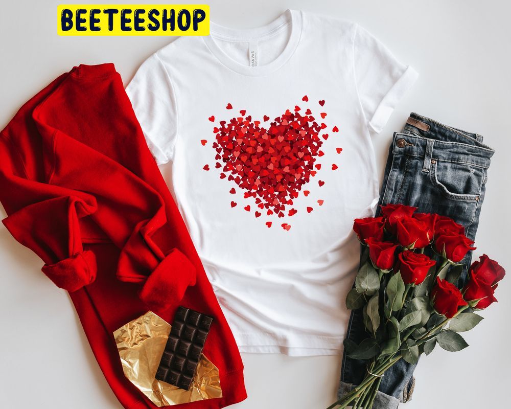 3d Hearts Valentines Day Be Mine Valentine Trending Unisex Shirt 3d Hearts Valentines Day Be Mine Valentine Trending Unisex Shirt