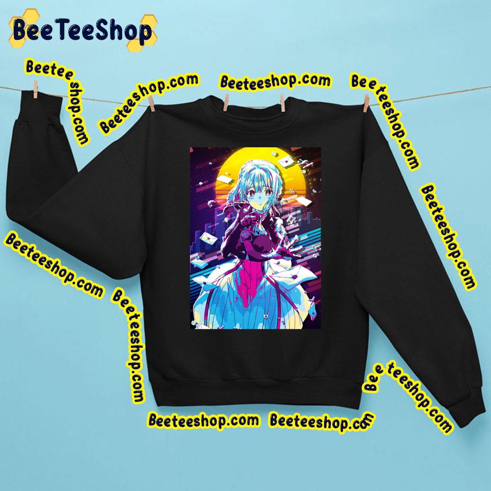 Art Violet Evergarden Vaporwave Trending Unisex Sweatshirt Art Violet Evergarden Vaporwave Trending Unisex Sweatshirt