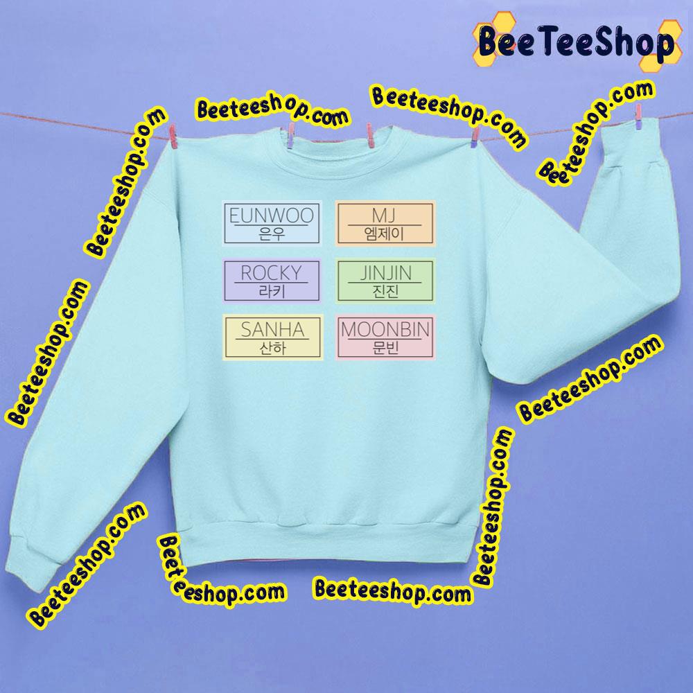Astro Kpop Names Trending Unisex Sweatshirt Astro Kpop Names Trending Unisex Sweatshirt