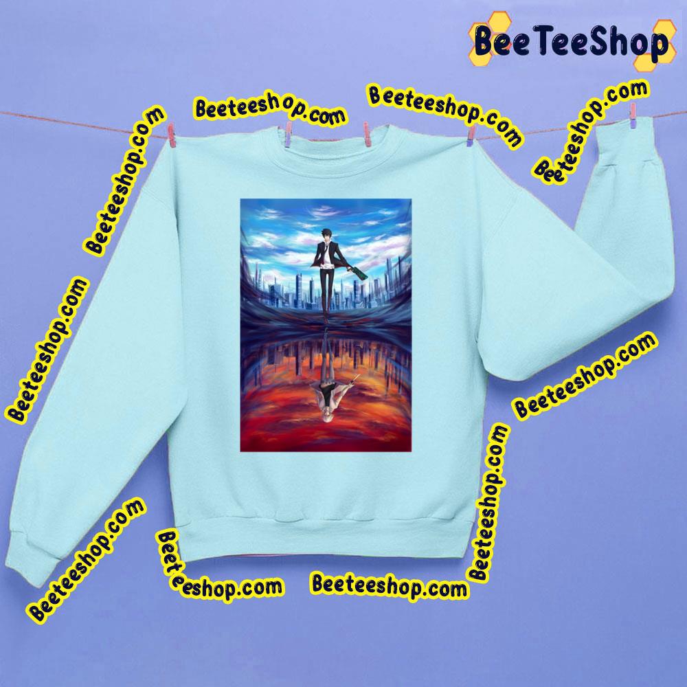 Blue And Red Sky Background Psycho Pass Trending Unisex Sweatshirt Blue And Red Sky Background Psycho Pass Trending Unisex Sweatshirt