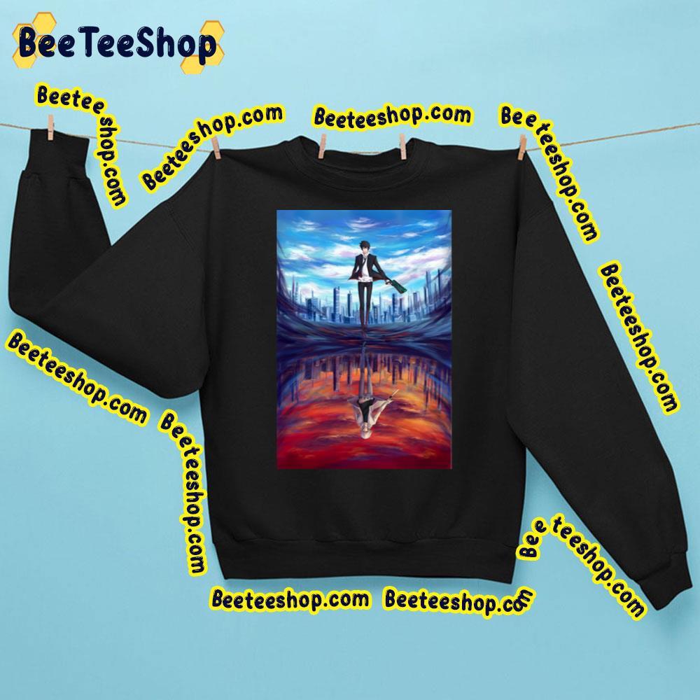 Blue And Red Sky Background Psycho Pass Trending Unisex Sweatshirt Blue And Red Sky Background Psycho Pass Trending Unisex Sweatshirt