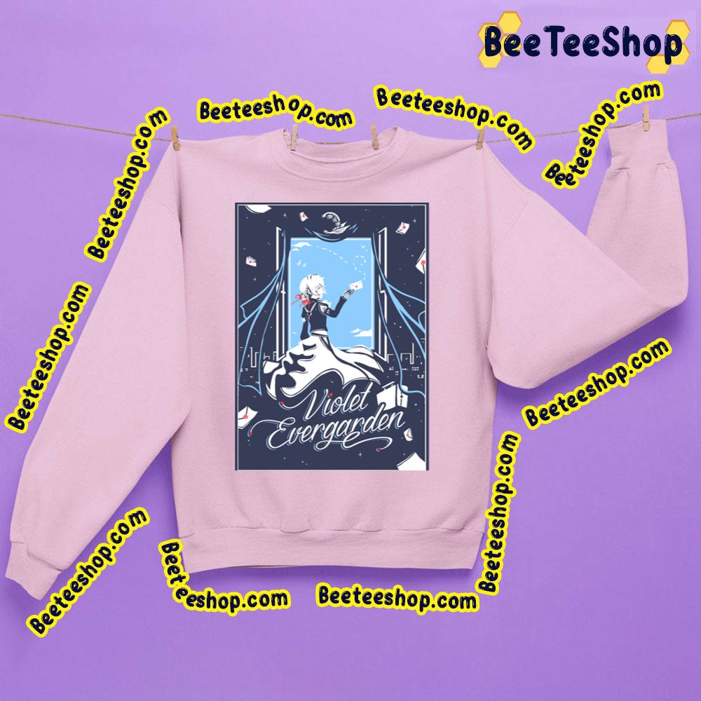 Blue Art Violet Evergarden Trending Unisex Sweatshirt Blue Art Violet Evergarden Trending Unisex Sweatshirt
