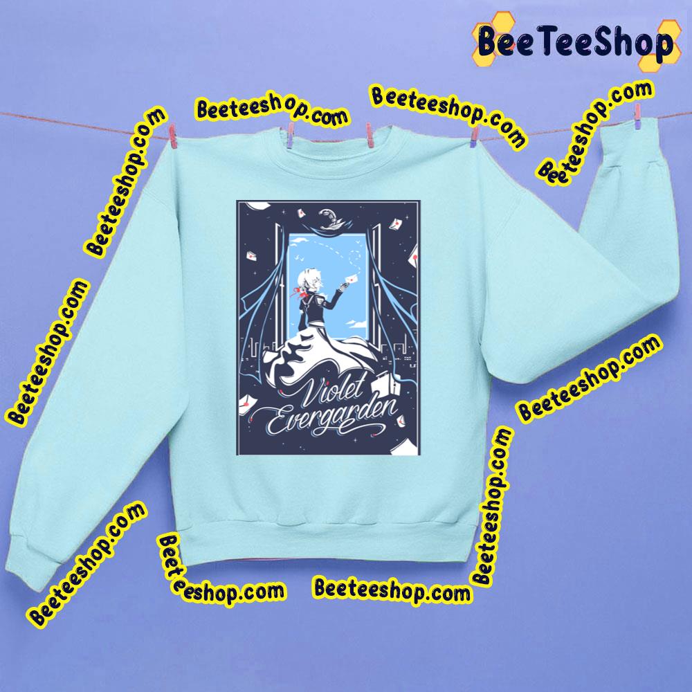 Blue Art Violet Evergarden Trending Unisex Sweatshirt Blue Art Violet Evergarden Trending Unisex Sweatshirt
