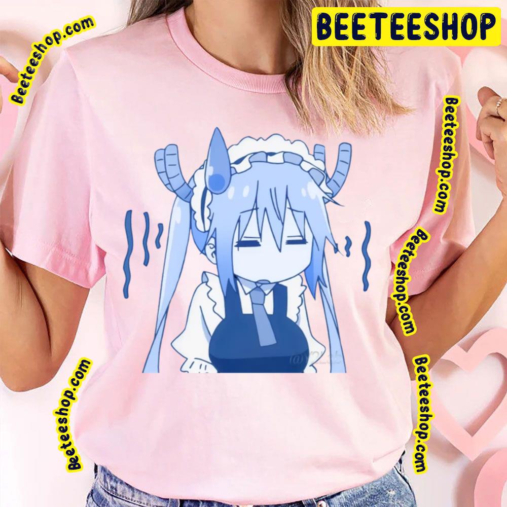 Blue Chibi Art Miss Kobayashi's Dragon Maid Trending Unisex T-Shirt Blue Chibi Art Miss Kobayashi's Dragon Maid Trending Unisex T-Shirt