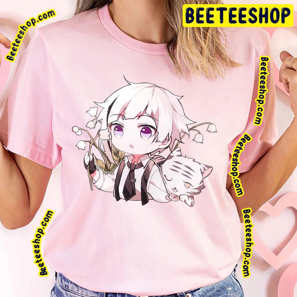 Bungo Stray Dogs Cat Cute Art Trending Unisex T-Shirt Bungo Stray Dogs Cat Cute Art Trending Unisex T-Shirt