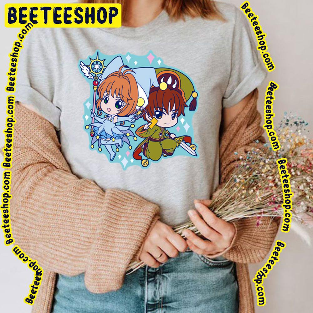 Cardcaptor Sakura Sakura Kinomoto And Xiaolang Li Chibi Trending Unisex T-Shirt Cardcaptor Sakura Sakura Kinomoto And Xiaolang Li Chibi Trending Unisex T-Shirt