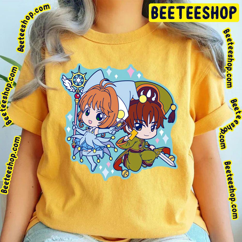 Cardcaptor Sakura Sakura Kinomoto And Xiaolang Li Chibi Trending Unisex T-Shirt Cardcaptor Sakura Sakura Kinomoto And Xiaolang Li Chibi Trending Unisex T-Shirt