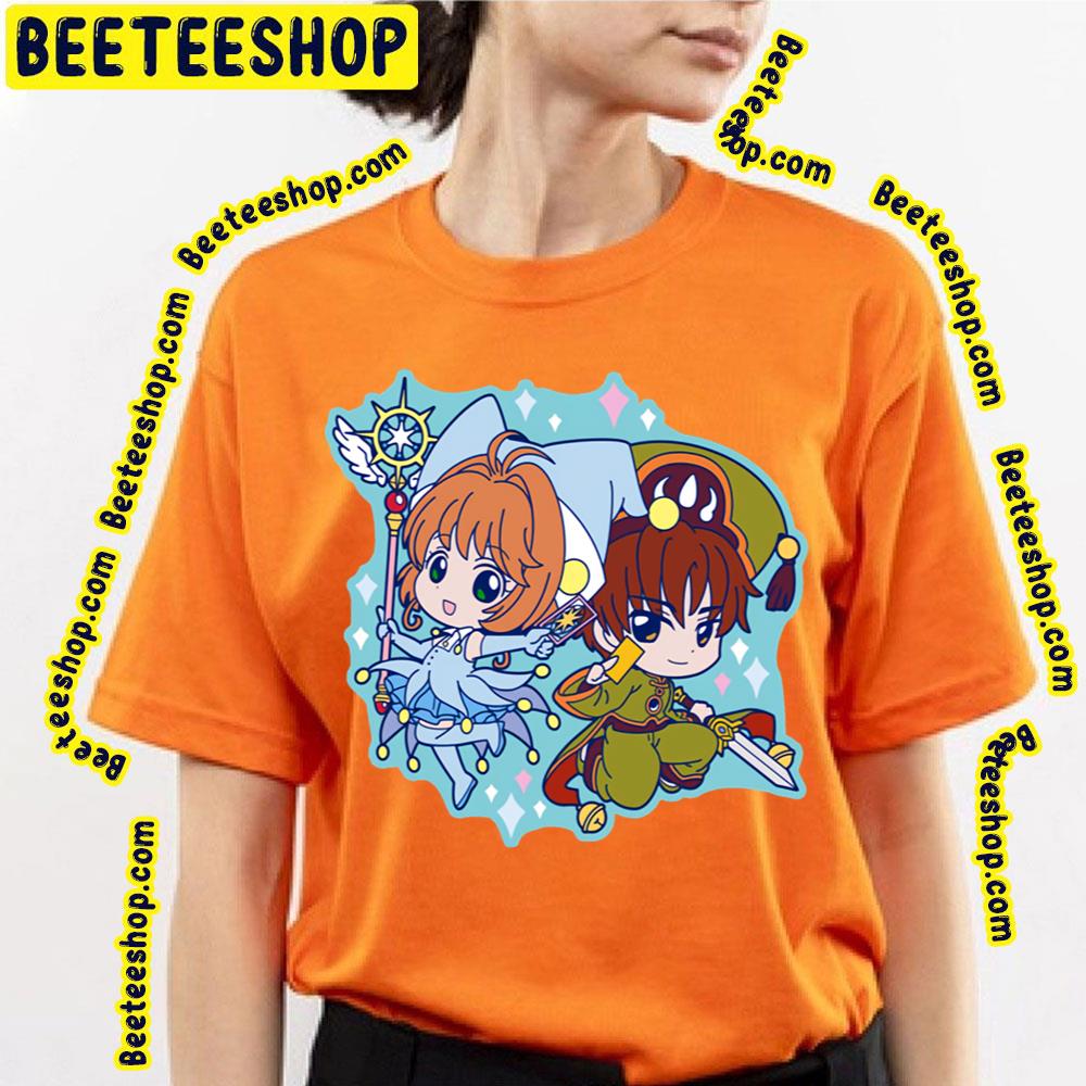 Cardcaptor Sakura Sakura Kinomoto And Xiaolang Li Chibi Trending Unisex T-Shirt Cardcaptor Sakura Sakura Kinomoto And Xiaolang Li Chibi Trending Unisex T-Shirt
