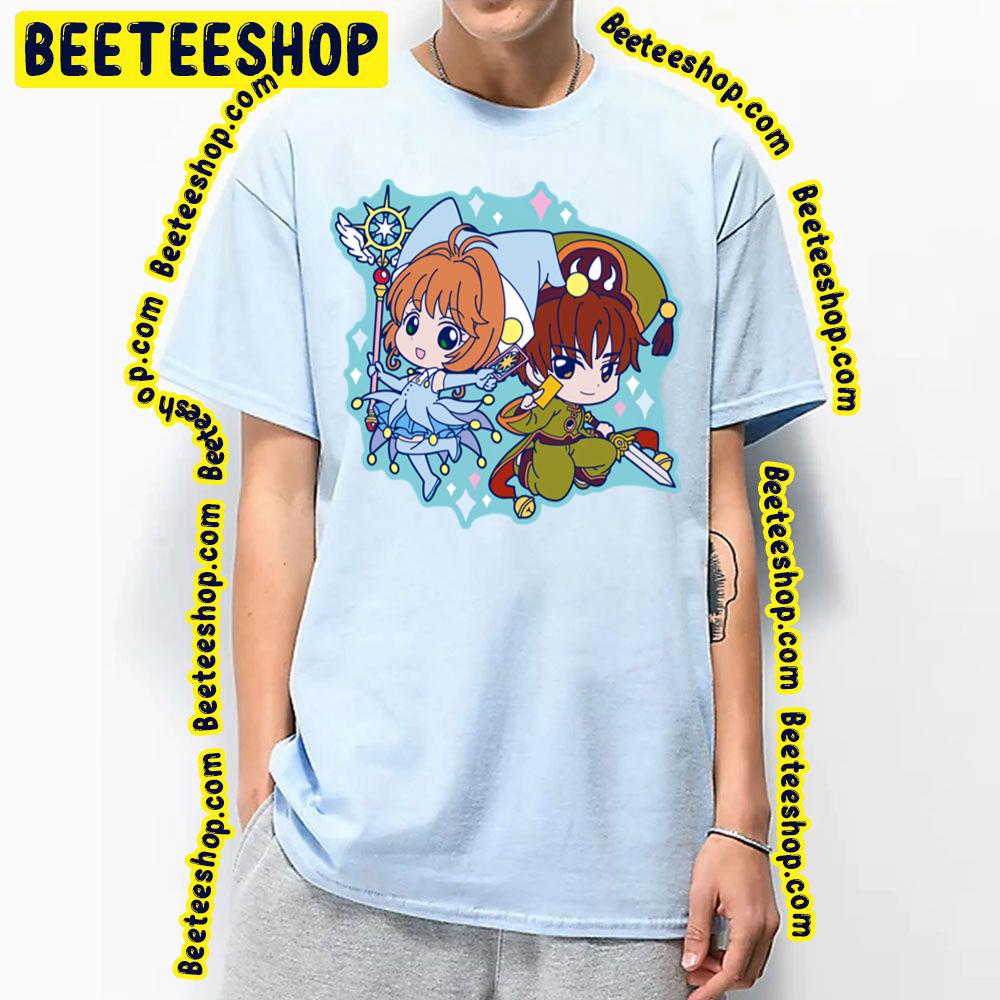 Cardcaptor Sakura Sakura Kinomoto And Xiaolang Li Chibi Trending Unisex T-Shirt Cardcaptor Sakura Sakura Kinomoto And Xiaolang Li Chibi Trending Unisex T-Shirt