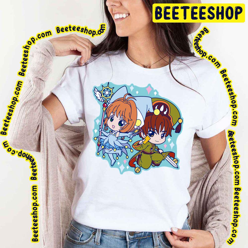 Cardcaptor Sakura Sakura Kinomoto And Xiaolang Li Chibi Trending Unisex T-Shirt Cardcaptor Sakura Sakura Kinomoto And Xiaolang Li Chibi Trending Unisex T-Shirt