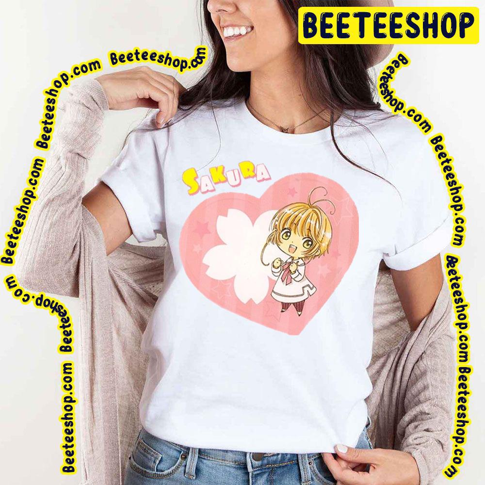 Cardcaptor Sakura Sakura Kinomoto Sakura With Heart Art Trending Unisex T-Shirt Cardcaptor Sakura Sakura Kinomoto Sakura With Heart Art Trending Unisex T-Shirt