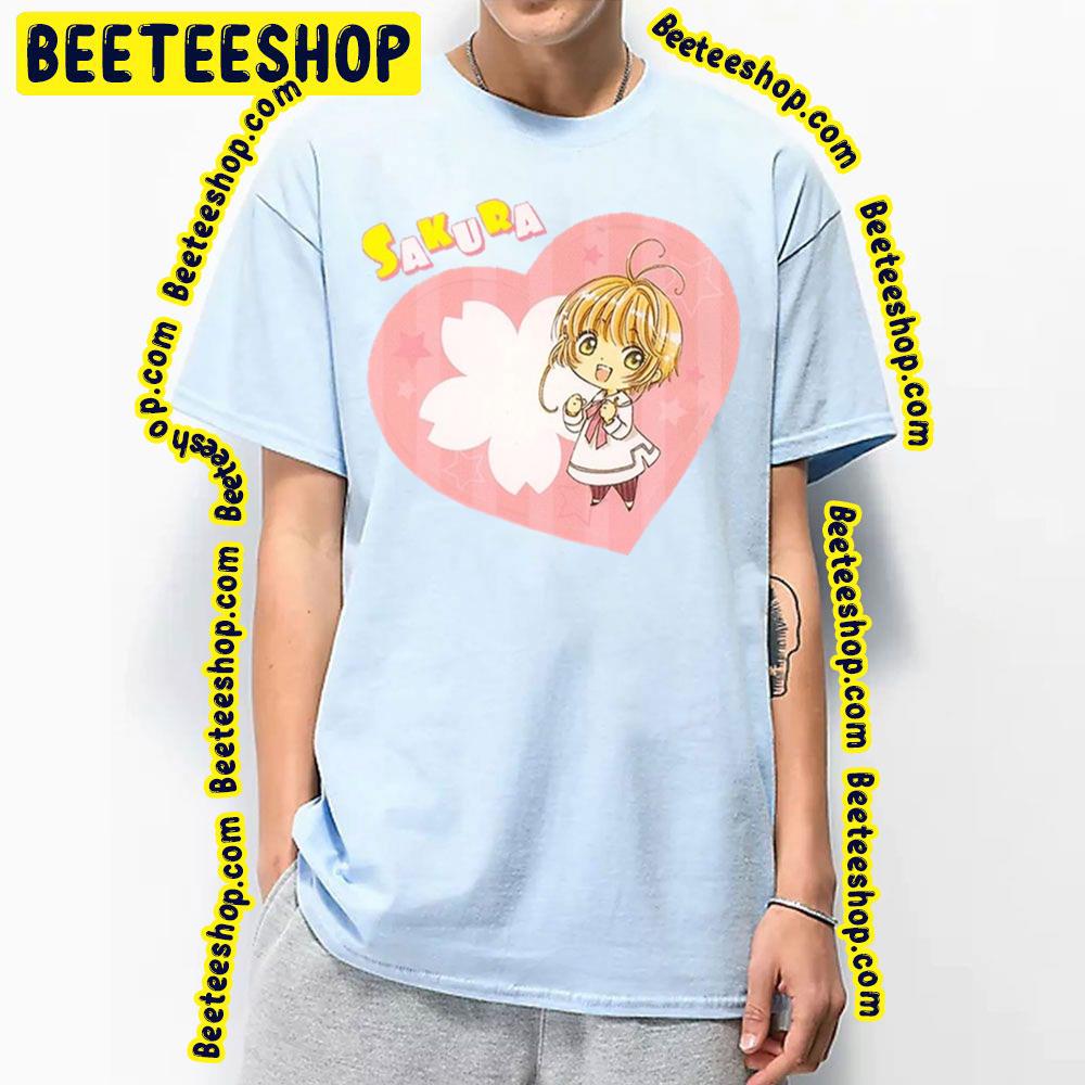 Cardcaptor Sakura Sakura Kinomoto Sakura With Heart Art Trending Unisex T-Shirt Cardcaptor Sakura Sakura Kinomoto Sakura With Heart Art Trending Unisex T-Shirt
