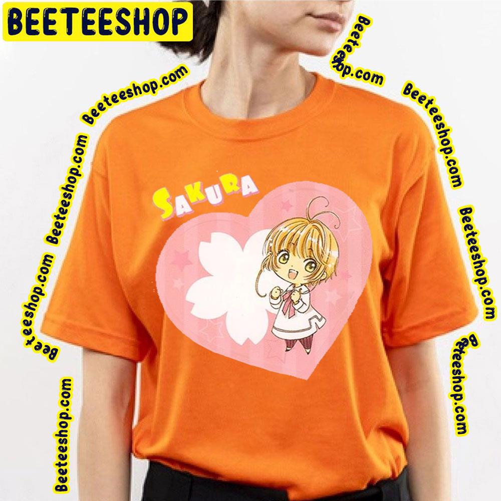 Cardcaptor Sakura Sakura Kinomoto Sakura With Heart Art Trending Unisex T-Shirt Cardcaptor Sakura Sakura Kinomoto Sakura With Heart Art Trending Unisex T-Shirt