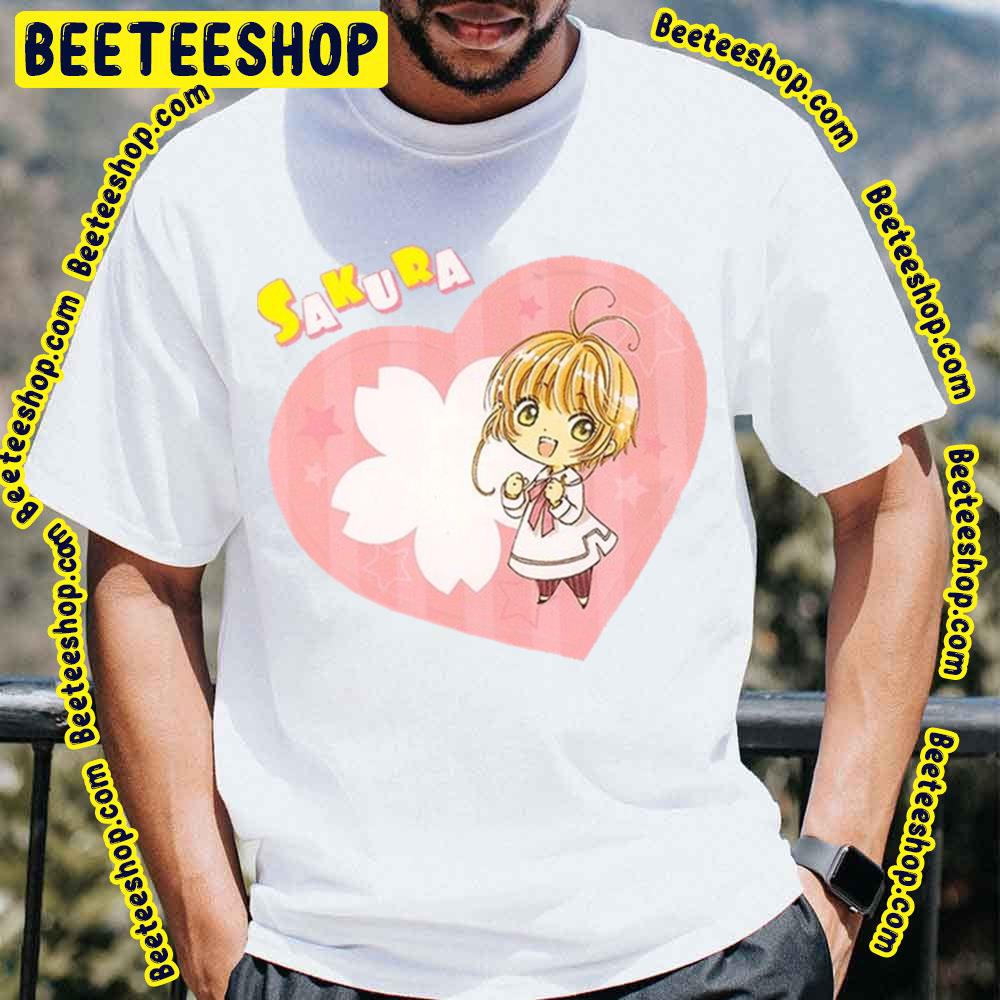 Cardcaptor Sakura Sakura Kinomoto Sakura With Heart Art Trending Unisex T-Shirt Cardcaptor Sakura Sakura Kinomoto Sakura With Heart Art Trending Unisex T-Shirt