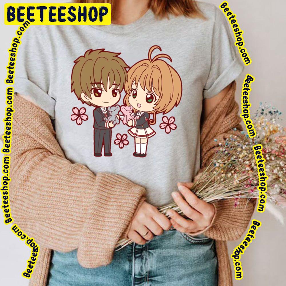Cardcaptor Sakura Syaoran Li And Sakura Kinomoto Chibi Trending Unisex T-Shirt Cardcaptor Sakura Syaoran Li And Sakura Kinomoto Chibi Trending Unisex T-Shirt