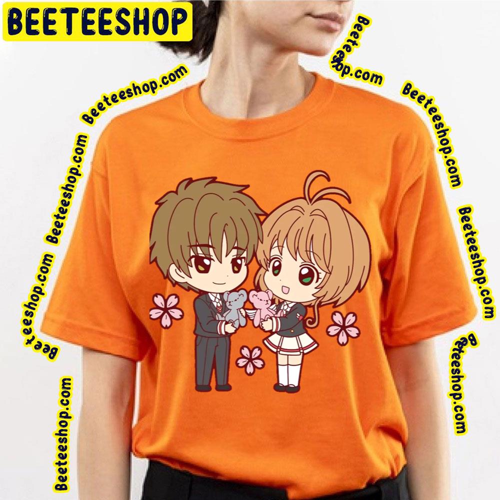 Cardcaptor Sakura Syaoran Li And Sakura Kinomoto Chibi Trending Unisex T-Shirt Cardcaptor Sakura Syaoran Li And Sakura Kinomoto Chibi Trending Unisex T-Shirt
