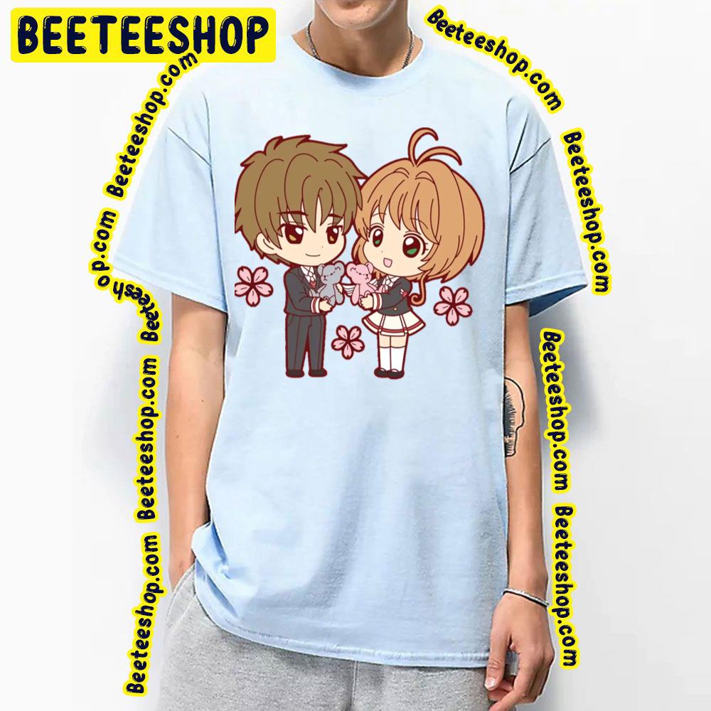 Cardcaptor Sakura Syaoran Li And Sakura Kinomoto Chibi Trending Unisex T-Shirt Cardcaptor Sakura Syaoran Li And Sakura Kinomoto Chibi Trending Unisex T-Shirt