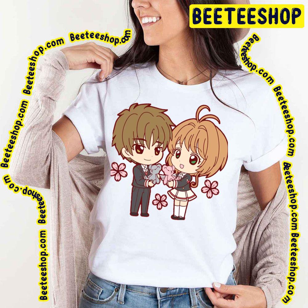 Cardcaptor Sakura Syaoran Li And Sakura Kinomoto Chibi Trending Unisex T-Shirt Cardcaptor Sakura Syaoran Li And Sakura Kinomoto Chibi Trending Unisex T-Shirt